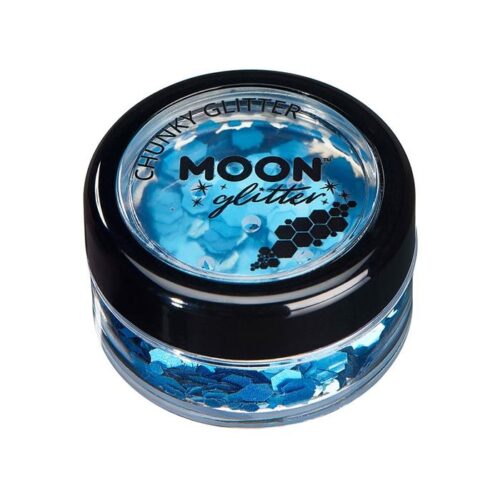 Creations Glitter grote glittervlokken Moon blauw