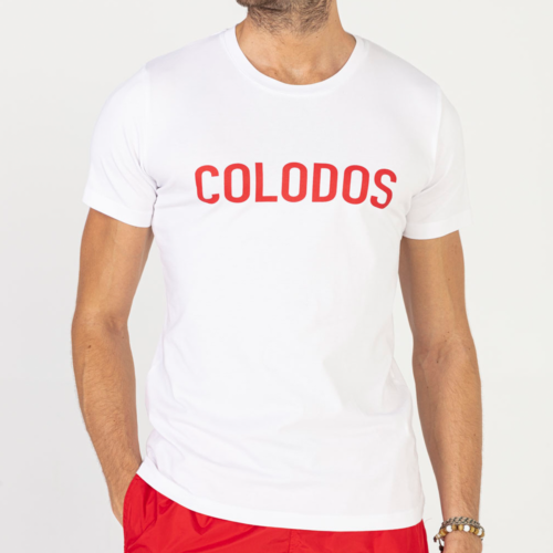 T-Shirt COLODOS Wit Rood