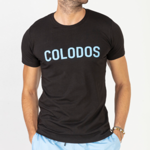 T-Shirt COLODOS Zwart & Baby Blauw