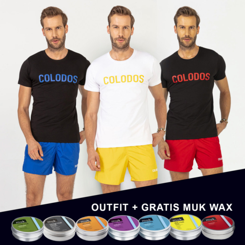 COLODOS Zwembroek + T-Shirt + GRATIS MUK WAX