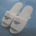 Spa Slippers Met Logo Borduren Wasbaar en Herbruikbare Witte Zachte Open Teen Slippers