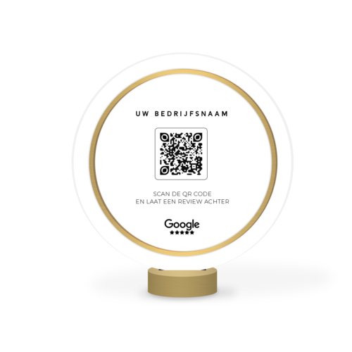 QR Review Scanner Display 3D Rond