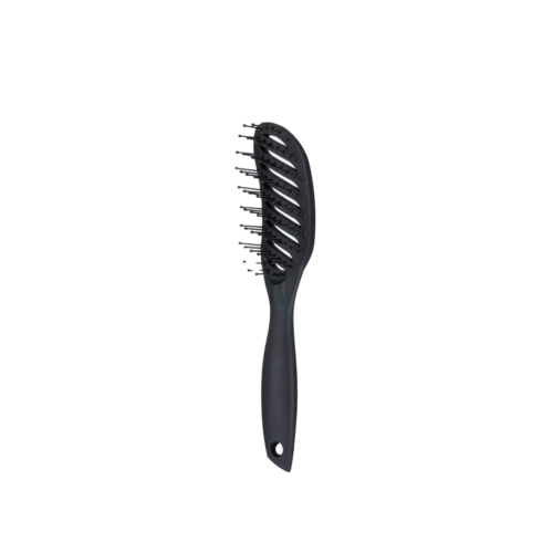 Vent Curved Haarborstel Styling Borstel Zwart/Wit Unisex