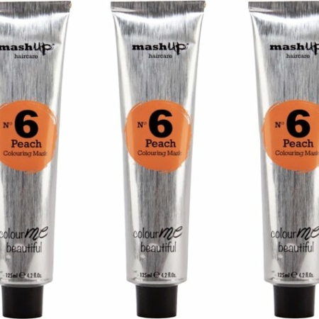 mashUp haircare N° 6 Peach Colouring Mask 125ml – 3 stuks