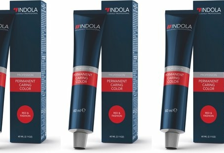 Indola Profession Permanent Caring Color Red & Fashion 60ml – 8.77x licht blond extra violet – 3 tubes