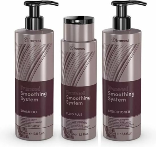 Framesi Smoothing System Salonkit 3 x 400ml Shampoo – Conditioner – Fluid Plus