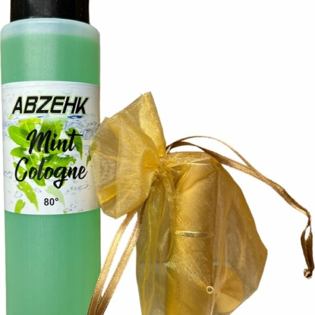 Abzehk Cologne Mint 250ml + navulbare spray (Aluminium)